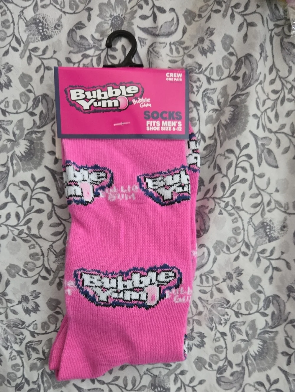 Pink Bubble Yum Crew Socks